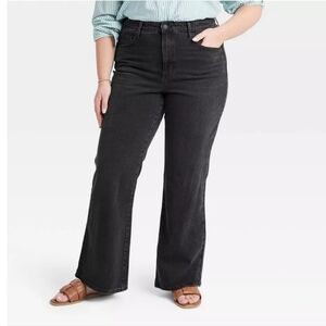 NWT Universal Thread High Rise Flare Jeans In Black Size Womens 20W